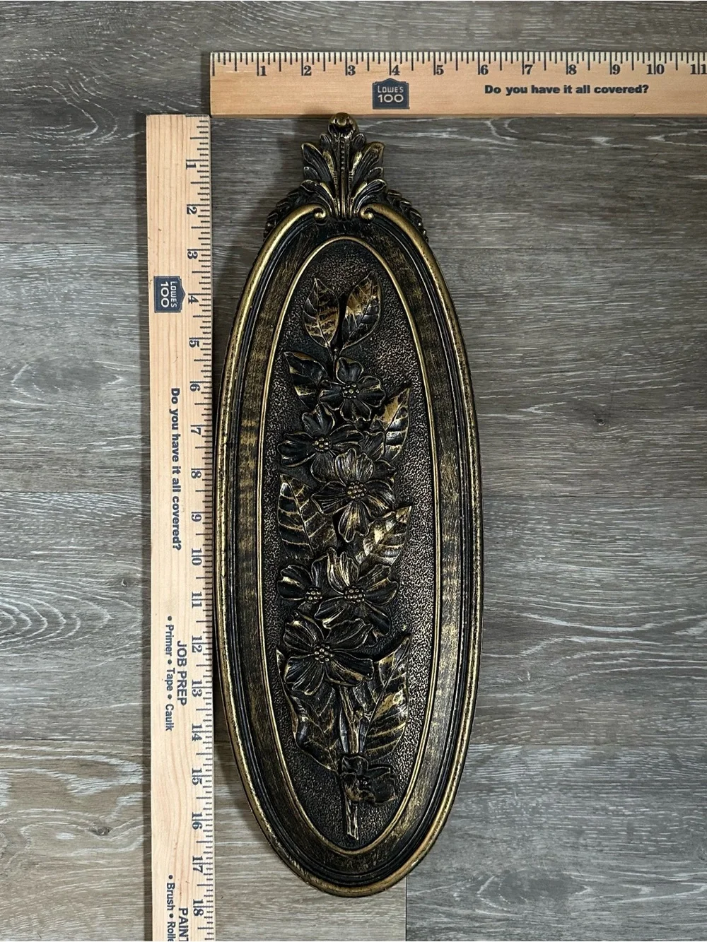 Vintage MCM Set Of 4 Syroco Rose Holly Plaques 1974 Wall Art Wall Decor